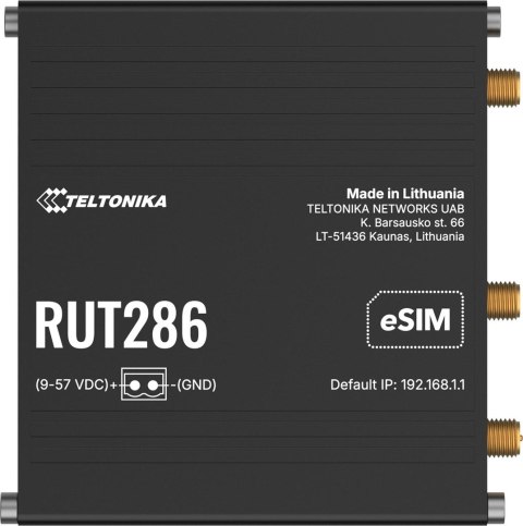 Teltonika RUT286 router przemysłowy 4G / LTE (RUT286AAAAA0) Teltonika