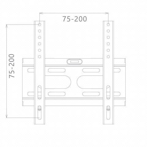 UCHWYT DO TV LED/LCD 14"-43" 25KG CV-20 brak regulacji OEM ART