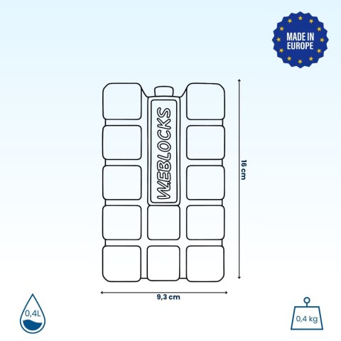 Wkład mrożący do lodówek turystycznych 400ml KAMAI