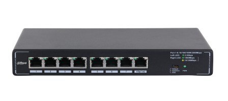 Dahua Technology SMG1008 przełącznik sieciowy Nie zarządzany 2.5G Ethernet (100/1000/2500) Czarny DAHUA