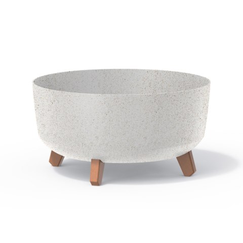 Doniczka Gracia Low Eco Wood DGRL400LW biały eco Prosperplast