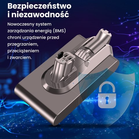 Extralink | Filtr + zamiennik baterii , akumulator do odkurzacza Dyson V11 V15 SV46 SV47 | (Click type) 25.2V 4000mAh Extralink