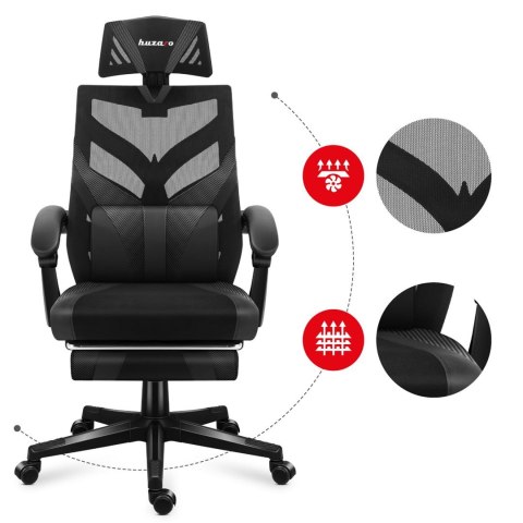 FOTEL GAMINGOWY HUZARO COMBAT 5.0 BLACK Huzaro