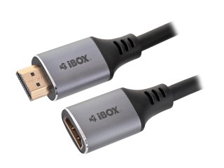 Kabel przedłużka HDMI do HDMI 4k złota wtyczka 2m IBOX
