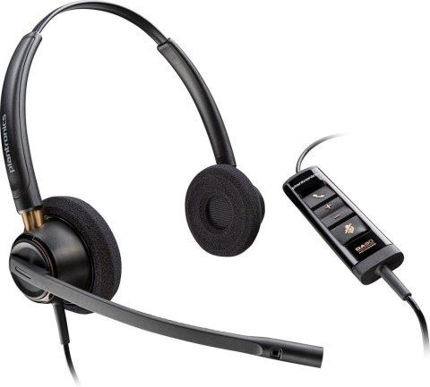 POLY Zestaw słuchawkowy stereo EncorePro 525 z certyfikatem Microsoft Teams i portem USB-A POLY