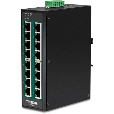 TRENDnet Industrie Switch 16 Port Gbit PoE+ DIN-Rail Metall No name