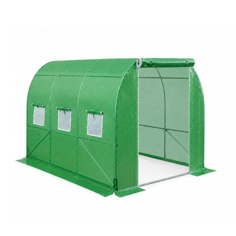 Tunel Ogrodowy Foliowy Szklarnia Na Warzywa Okna Zielony UV 3,5x2x2M 7M? LEAN