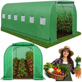 Tunel Ogrodowy Foliowy Szklarnia Na Warzywa PRO Stelaż 25MM 8x3x2M 24M? LEAN