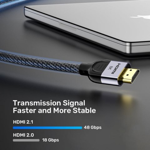 UNITEK KABEL HDMI 2.1 8K LUX OPLOT 1,5M UNITEK