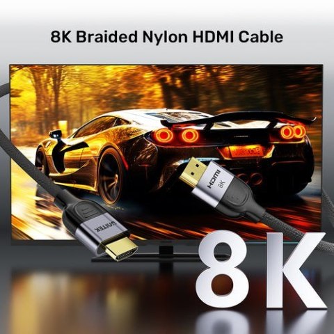UNITEK KABEL HDMI 2.1 8K LUX OPLOT 2M UNITEK