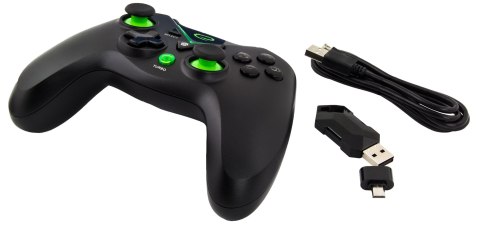Gamepad bezprzewodowy Esperanza EGG112K (PC, PS3, Xbox One; kolor czarny, kolor zielony) Esperanza