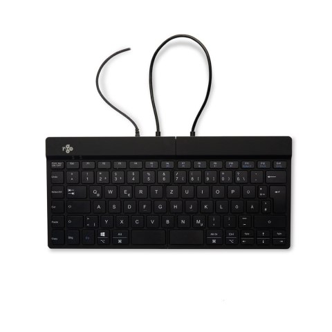 R-Go Tastatur Split Break DE-Layout verkabelt schwarz No name