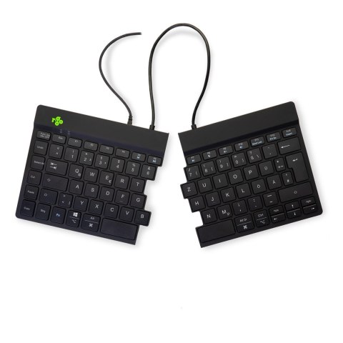 R-Go Tastatur Split Break DE-Layout verkabelt schwarz No name