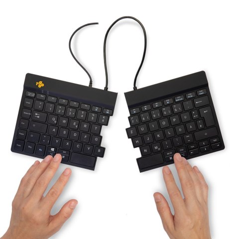 R-Go Tastatur Split Break DE-Layout verkabelt schwarz No name