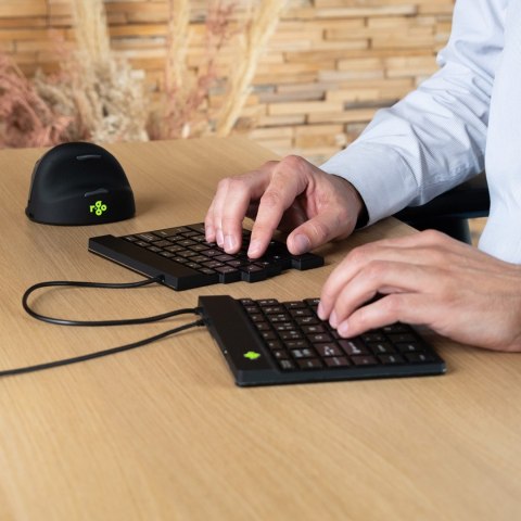 R-Go Tastatur Split Break DE-Layout verkabelt schwarz No name