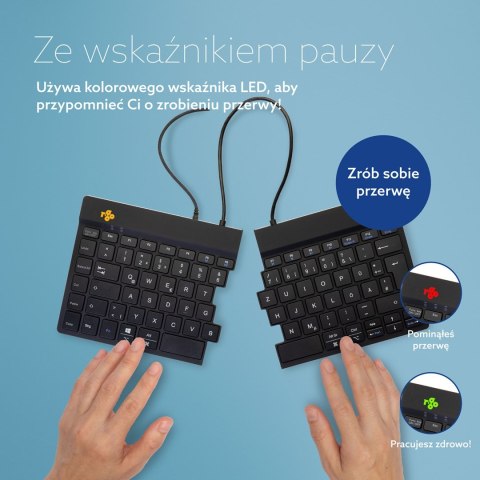 R-Go Tastatur Split Break DE-Layout verkabelt schwarz No name