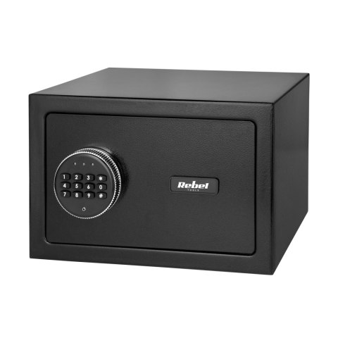 Sejf domowy elektroniczny na kod PIN i klucz ? sejf na pieniądze i dokumenty Rebel RB-7002 Rebel