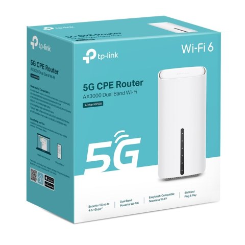TP-Link Archer NX500 router bezprzewodowy Gigabit Ethernet Dual-band (2.4 GHz/5 GHz) 5G Biały TP-LINK