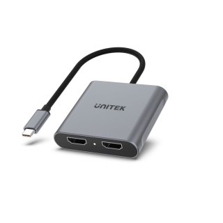 UNITEK ADAPTER USB-C - 2X HDMI 4K MST (M/F) UNITEK
