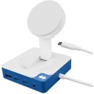 Koncentrator Hyper HyperDrive Flex MagCharge USB-C, biały/niebieski Targus