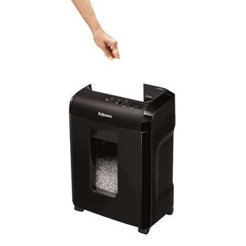Niszczarka Powershred | 10M | Czarna | 19 L | Niszczenie kart kredytowych | Standardowa obsługa papieru / wydajność 10 arkuszy n Fellowes