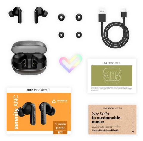 Słuchawki bezprzewodowe Energy Sistem True Wireless Serenity ANC z mikrofonem i Bluetooth, kolor: Space Energy Sistem