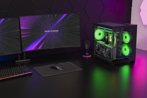 TACENS MARS MC-VIEW3 3xARGB USB-C mATX- obudowa/cases TACENS