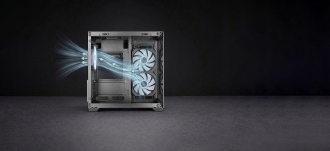 TACENS MARS MC-VIEW3 3xARGB USB-C mATX- obudowa/cases TACENS
