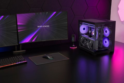TACENS MARS MC-VIEW3 3xARGB USB-C mATX- obudowa/cases TACENS