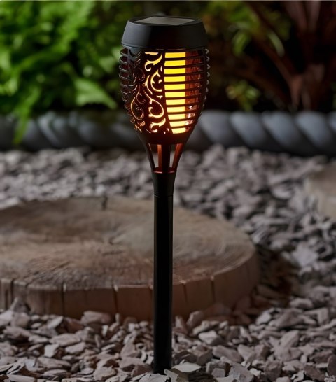 8x lampa solarna ogrodowa pochodnia led efekt płomieni ogień wbijana ozdoba RTO
