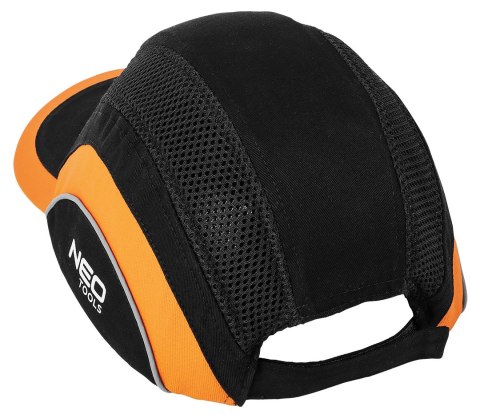 Czapka z daszkiem ze wzmocnieniem, czarno-pomarańczowa, CE NEO TOOLS