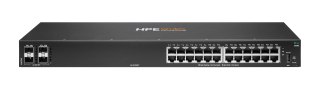 HPE Aruba Networking 6100 24G 4SFP+ Zarządzany L3 Gigabit Ethernet (10/100/1000) 1U Czarny High Peak