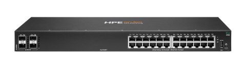 HPE Aruba Networking 6100 24G 4SFP+ Zarządzany L3 Gigabit Ethernet (10/100/1000) 1U Czarny High Peak