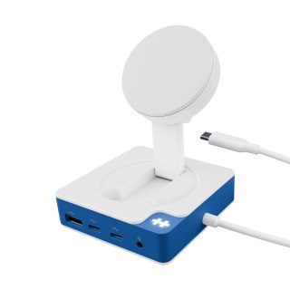 Koncentrator Hyper HyperDrive Flex MagCharge USB-C, biały/niebieski Targus