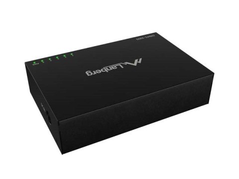 LANBERG SWITCH DSM1-1005 5X1GB/S NIEZARZĄDZALNY GIGABIT ETHERNET DESKTOP 12V (OBUDOWA METALOWA) Lanberg