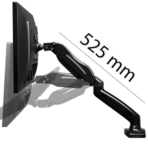 Regulowany uchwyt biurkowy do monitora 17-27" wieszak do tv vesa 75 100 RTO