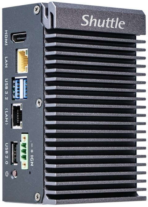 Shuttle Edge PC SPCEL03 Wielkość PC 0.46L Czarny x6413E Intel SoC BGA 1493 1,5 GHz Shuttle