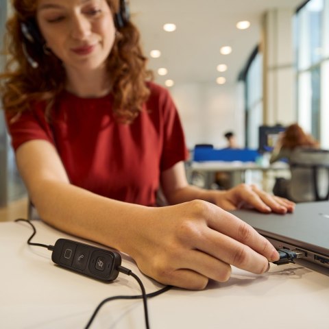 Słuchawki przewodowe HP Poly Mission 625 Stereo USB Wired Headset Hewlett-Packard