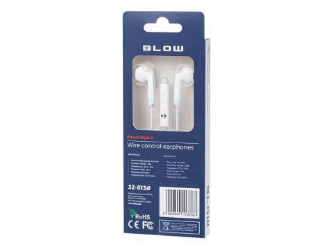 32-813# Słuchawki blow b-17 white douszne jack 3,5mm" Blow