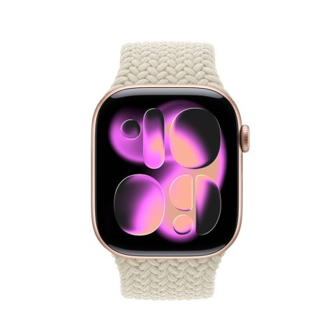 Crong Wave Band - Pleciony pasek do Apple Watch 38/40/41/42 mm (beżowy) Crong