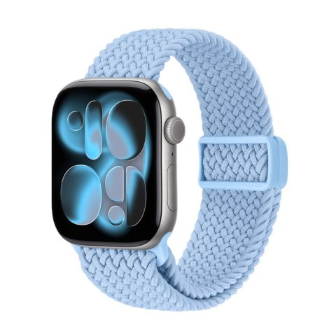 Crong Wave Band - Pleciony pasek do Apple Watch 38/40/41/42 mm (błękitny) Crong