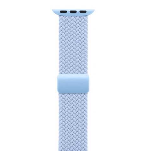 Crong Wave Band - Pleciony pasek do Apple Watch 38/40/41/42 mm (błękitny) Crong