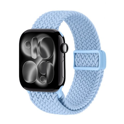 Crong Wave Band - Pleciony pasek do Apple Watch 38/40/41/42 mm (błękitny) Crong