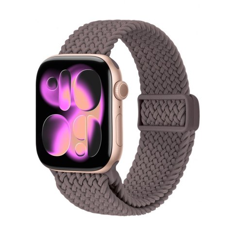 Crong Wave Band - Pleciony pasek do Apple Watch 38/40/41/42 mm (brązowy) Crong