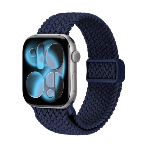 Crong Wave Band - Pleciony pasek do Apple Watch 38/40/41/42 mm (granatowy) Crong