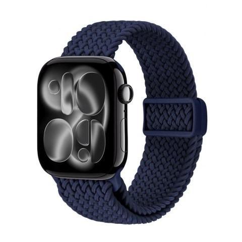 Crong Wave Band - Pleciony pasek do Apple Watch 38/40/41/42 mm (granatowy) Crong