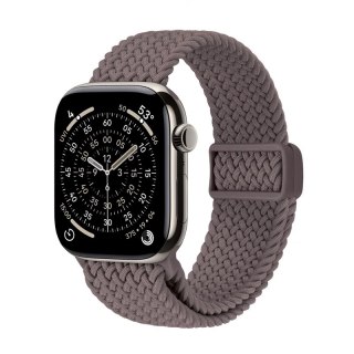 Crong Wave Band - Pleciony pasek do Apple Watch 44/45/46/49 mm (brązowy) Crong