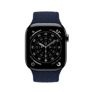 Crong Wave Band - Pleciony pasek do Apple Watch 44/45/46/49 mm (granatowy) Crong