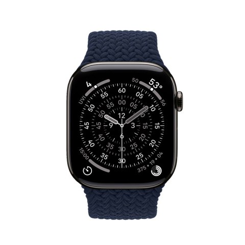 Crong Wave Band - Pleciony pasek do Apple Watch 44/45/46/49 mm (granatowy) Crong