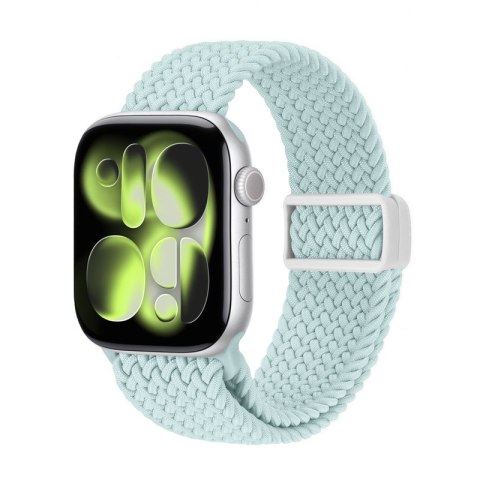 Crong Wave Band - Pleciony pasek do Apple Watch 44/45/46/49 mm (miętowy) Crong